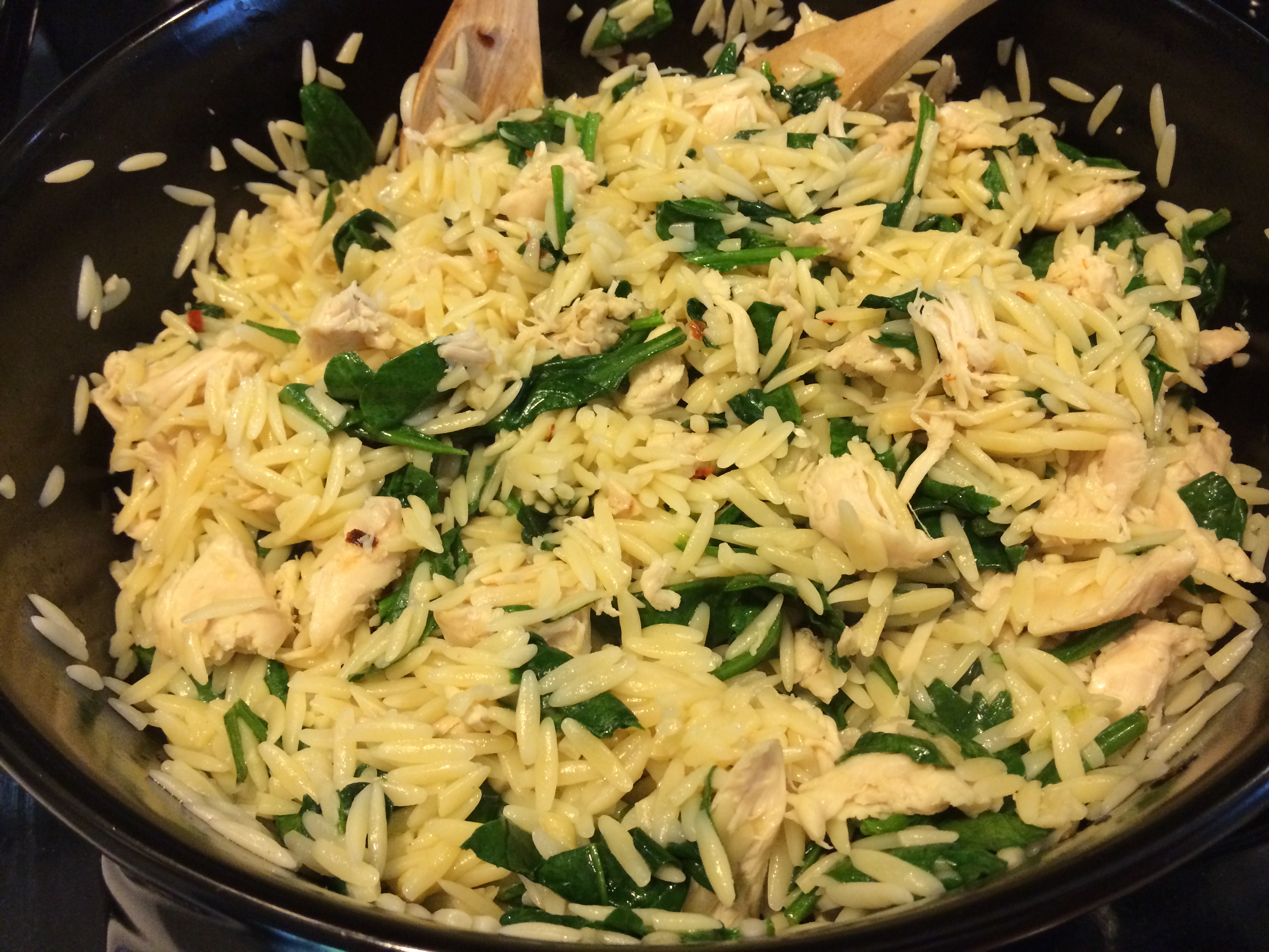 Garlic Chicken with Orzo
